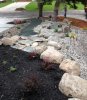 Landscaping rock garden