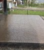backyard stone patio