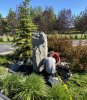 bubble rock water features