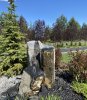 bubble rock water features