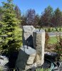 bubble rock water features