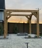 pergola and stone patio