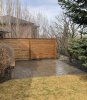 privacy screen and patio